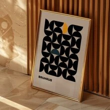 Bộ 3 tấm/bộ không khung hình học tối giản hiện đại Bauhaus trang trí hình học áp phích vải, nghệ thuật treo tường trừu tượng, nghệ thuật treo tường chống thấm nước, tranh tường nghệ thuật làm quà tặng, phòng ngủ, phòng khách, văn phòng, phòng tắm, phòng ăn, quán cà phê, quán bar, đồ trang trí tường, trang trí nhà cửa & văn phòng - Nhiều màu - Xem 6