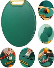 30cm Antibacterial Mildew Proof Cutting Board With Standing Stand For Kitchen - 綠色 - 查看 1