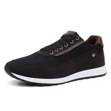 Men's Comfortable Casual Sport Style Fine Sneakers - 黑色 - 查看 3