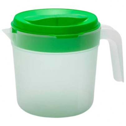 Jarra Cubasa 3 Litros Transparente Opaco Plástico Resistente Tapa Giratoria Mayoreo