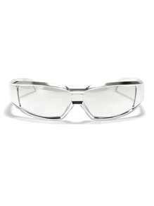 Gafas de moda envolventes tipo Y2K para mujer, gafas de sol de para ciclismo y deporte, accesorios de playa para mujer