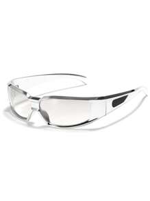 Gafas de moda envolventes tipo Y2K para mujer, gafas de sol de para ciclismo y deporte, accesorios de playa para mujer