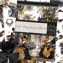 20 hojas Libro de pegatinas vintage de gran tamaño, conjunto de pegatinas de doble material a prueba de agua de washi y PET para manualidades, decoración de fiestas y vacaciones