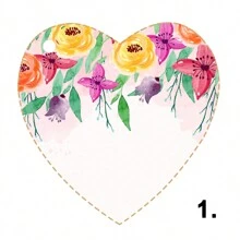 50 PCS 2.3 Inch Custom Heart Tags With Jute Twine, Personalized Heart Tags, Cute Romantic Simple Style, Heart Shaped Hang Tags, Present Heart Tags, Garment Hangtag, Gift Tags For Birthday - Pattern - View 9