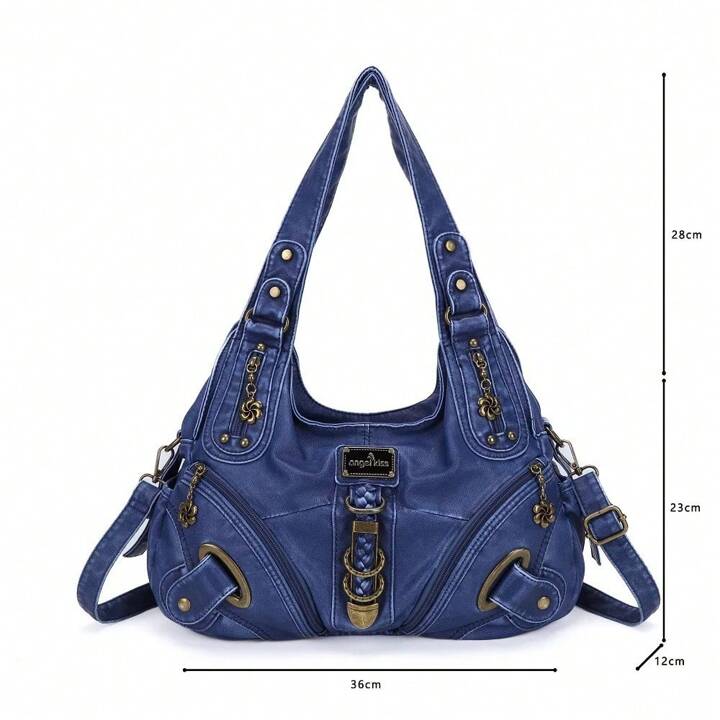 Angelkiss Women Handbags Leopard Bag Top-Handle Handbag