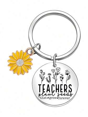 1个不锈钢钥匙扣，教师节、毕业典礼、感恩节送给老师的理想礼物，也可作包包挂饰、汽车配件、朋友姐妹礼物。