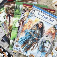 20 hojas Libro de pegatinas vintage de gran tamaño, conjunto de pegatinas de doble material a prueba de agua de washi y PET para manualidades, decoración de fiestas y vacaciones