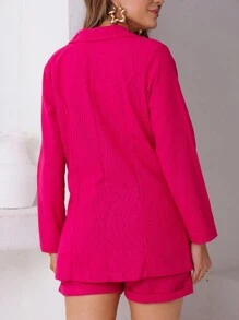 Women Two-piece Outfits - 乾枯玫瑰色 - 查看 2