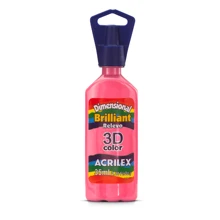 Dimensional Relief 3D Brilliant 35ml ACRILEX - Trà Hoa Hồng - Xem 1