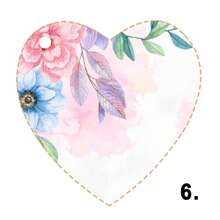 50 PCS 2.3 Inch Custom Heart Tags With Jute Twine, Personalized Heart Tags, Cute Romantic Simple Style, Heart Shaped Hang Tags, Present Heart Tags, Garment Hangtag, Gift Tags For Birthday - Pattern - View 10