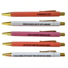 12 Pcs/Set Zodiac Sign Ballpoint Pen Set, Unique Pressing Design, Black Ink, Interesting Paper Card Pens, Suitable For Creative Writing, Art Expression And Daily Use, Gift For Friends