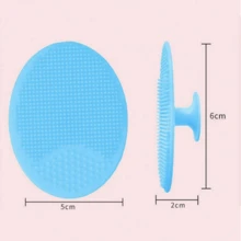 1pc Soft Silicone Baby Bath Brush - Gentle SkinSoother Massage Scrubber - Ideal Bath Essential For Moms, Nails-Friendly Design