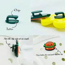 14 Stück DIY Hase - Niedliche rosa Wolken, Erdbeeren und austauschbare abnehmbare Schuhclips Schuhanhänger Set