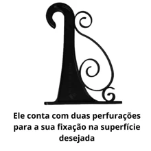 Suporte De Parede Para Pendurar Vaso De Planta Flores Resistente Suporta Até 7 Kilos