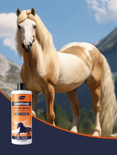 GJYC PET Equine Hair Conditioner 17 Oz - Detangler & Shine Enhancer For Horse Mane & Tail - Restores Softness & Hydration