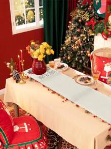 1 件情人节红玫瑰和心形桌旗、派对装饰、餐厅婚礼仪式装饰 - 彩色 - 查看 4