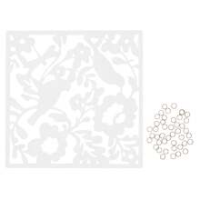 12 Stück Hängender Raumteiler, 40x40cm DIY Raumteiler Bildschirm, Paravent Raumteiler Hängepaneel Raumteiler Trennwand Hängend,DIY Art Deco Raumteiler - Weiss - Übersicht 9