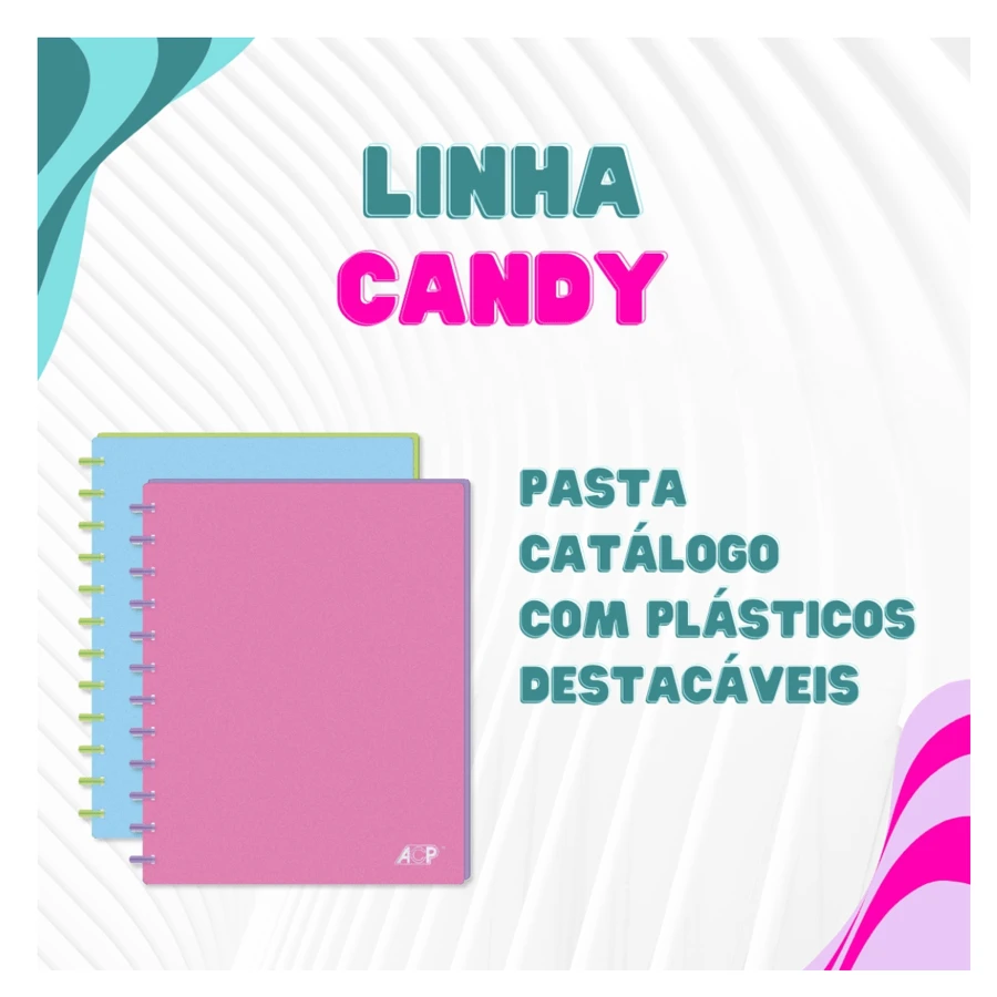 Smart Candy Catalog Folder With 30 A4 ACP Plastic Envelopes - Màu xanh lam - Xem 1