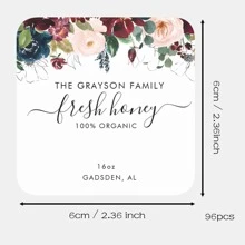 100pcs Custom Delicate Wedding Welcome Gift Tags Emerald Greenery Wedding Welcome Gift Tags Custom Wedding Favor Tags, Custom Personalized Thank You Gift Tags For Weddings, Birthday, Bridal Shower - Multicolor - View 13