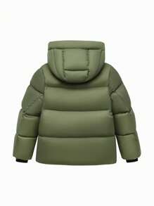 mini bala Heat-Retaining Cold-Proof Down Jacket For Boys, Girls, And Families Winter Collection - Army Green - View 5
