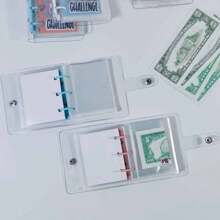 1pc Savings Binder L $1000 Savings Challenge New Reusable Budget Book With Cash Envelopes Frosted Cover Money Organizer For Cash Savings Challenges Notebook Binder Organizer,Boho Vibes