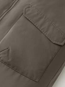 mini bala Long Reversible Thick Down Jacket For Boys And Girls Warm Winter Collection - Coffee - View 8