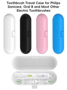 Estuche de viaje para cepillo de dientes eléctrico para Phillips Sonicare, OralB IO, Pro y serie D y la mayoría de otros cepillos de dientes eléctricos, estuche protector de viaje portátil para accesorios del cepillo de dientes