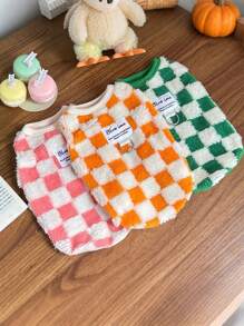 1 件宠物秋季背心，蓬松保暖宠物衣服，狗/猫夹克，适合贵宾犬、比熊犬、小型犬，带牵引带 - 綠色 - 查看 8