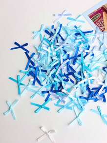 100pcs/Set Colorful Christmas Mini Satin Bow Ribbons, 0.12 Inch Mixed Color, Perfect For DIY Crafts, Hair Clips, Hats, Socks, Gift Wrapping, Apparel, Birthday Party Decorations, Bridal Wedding, Graduation Ceremony And Holiday Scenes,Christmas Valentine Day