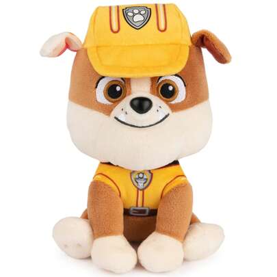 Spin Master GUND Official PAW Patrol Rubble In Signature Construction Uniform Plush Toy, Stuffed Animal For Ages 1 And Up, 6" (Styles May Vary)