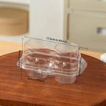 24 件带手柄的透明纸杯蛋糕容器，可堆叠的塑料纸杯蛋糕托架，带按扣和盖子，纸杯蛋糕托架用于在面包店、婚礼或生日派对中存放纸杯蛋糕，松饼、纸杯蛋糕、甜点 - 多件套适用于野餐和户外聚会 - 彩色 - 查看 21