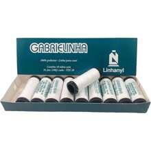 Gabrielinha Coser Sewing Thread - Box With 10 Tubes 110 Jd White And Black Linhanyl - Black - View 3