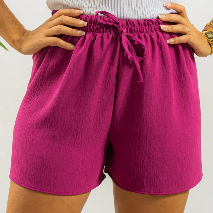 Duna Women's Shorts Loose High Waist With Elastic Casual - 查看 1