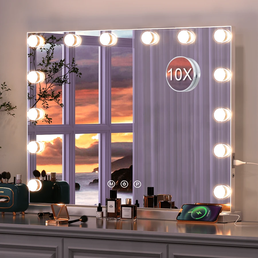 Make-up Spiegel & Duschspiegel Badezimmer Deko Sommer Make-up Organizer Rückkehr zur Schule