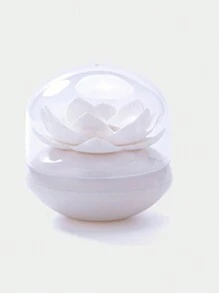 1 pieza Portadientes con diseño de flor, caja de almacenamiento de palillos de dientes con diseño de loto para el hogar