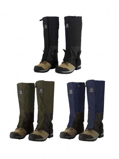 2pcs Breathable Waterproof Leg Gaiters For Hiking, Hunting, Walking, Climbing, And Skiing - Mountain Climbing Gaiters For Men And Women