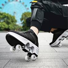 preyrocbirds Scarpe con rotelle, pattini a rotelle, skateboard, scarpe per bambini con rotelle, scarpe da pattinaggio, scarpe da ginnastica con ruote per ragazze e donne