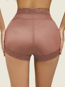 1pc Women's Slimming Tummy Control Shorts Butt Lifter Body Shaper With Drop Glue And Anti-Slip Design, Suitable For Multiple Occasions Such As Daily Wear - Bronze - View 3