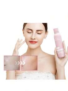 Spray Identificador De Vello Facial, Espray Alisador De Cara, Sin Dolor, Con 4 Raspadores, Afeitado Facial, Cuidado Facial, 1 Juego