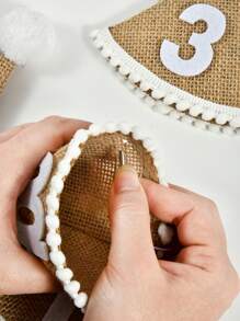 1 Stück, Boho 1., 2., 3., 100-Tage-Geburtstagsmütze, Geburtstagsparty-Feiermütze, Stimmungsvolle Ankleide-Kopfbedeckung, Fotoautomaten-Requisiten, Geburtstagsgeschenk für Jungen und Mädchen