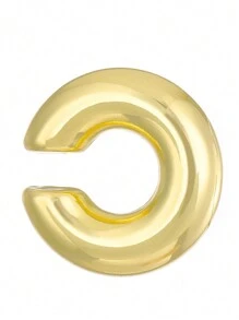 4 件套时尚粗圆柱耳夹耳环简约耳骨夹适合无耳洞耳朵 - 4件套耳夾 - 查看 7