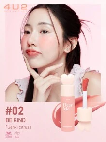 4U2 Dear Me Liquid Blush Bunny Ears Liquid Multi-Use Blush#02 GENKI CITRUS - #02 GENKI SITRUS - View 2