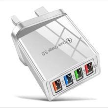 4 Multi-Port Fast Quick Charge USB Hub Mains Wall Charger Plug Adapter Phone NEW - Multicolor - View 10