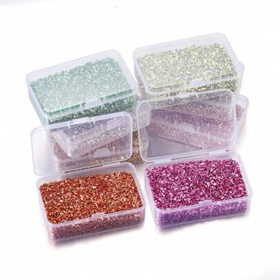 1 Pack 80g Crushed Glass Stones Resin Filler, Suitable For DIY Epoxy Resin Silicone Molds, Asymmetric Crushed Stone Nail Art Epoxy Resin Craft Filler