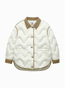 mini bala Thick Windproof Hooded Down Jacket For Boys, Girls, And Families Winter Collection - White - View 4