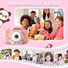儿童数码相机，适合3-10岁男孩和女孩的生日玩具礼物，适合幼儿的1080P视频儿童相机，适合男孩和女孩的便携式可充电玩具相机，最佳圣诞礼物 - 彩色 - 查看 3