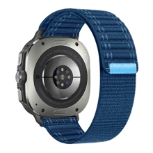Correa de nailon compatible con Samsung Galaxy Watch Ultra de 47 mm, brazalete de bucle deportivo sin espacios compatible con SAMSUNG ULTRA Galaxy Ultra, ajuste rápido para Galaxy Watch 8/8 Classic - Para reloj 7 Ultra 47mm - Ver 21