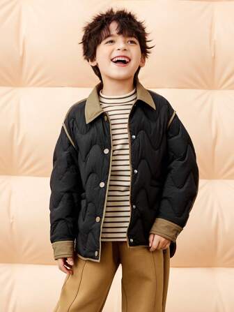 mini bala Thick Windproof Hooded Down Jacket For Boys, Girls, And Families Winter Collection