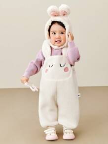 mini bala Young Girls Cute Baby Thermal Lined Overalls 2024 Fall/Winter Collection
