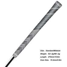 10 tay cầm gậy đánh golf hỗn hợp đa năng 4+, tiêu chuẩn/kích thước trung bình, chống chịu mọi thời tiết, lực kéo và phản hồi cao, chống trượt và độ ổn định cao. - Xám - Xem 7